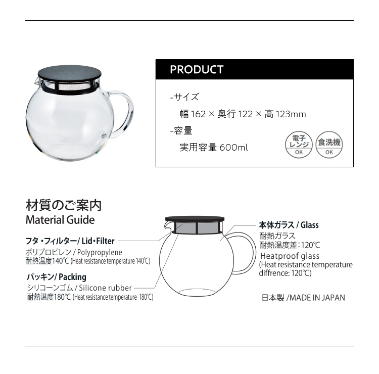 電子レンジOK、食洗機OK、スペック詳細