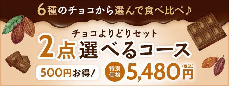 6種から選べる！チョコよりどりセット2点選べるコース