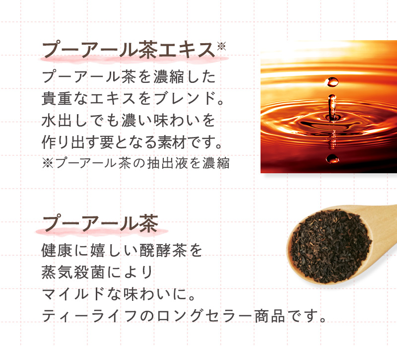 プーアール茶エキス、プーアール茶