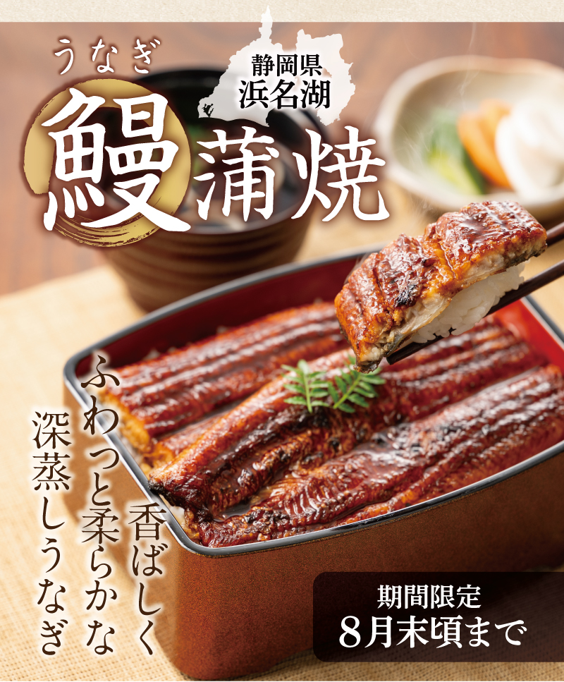静岡県浜名湖 深蒸し鰻蒲焼