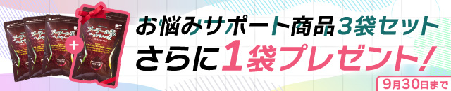 お悩みサポート商品3袋セット＋1袋プレゼント！