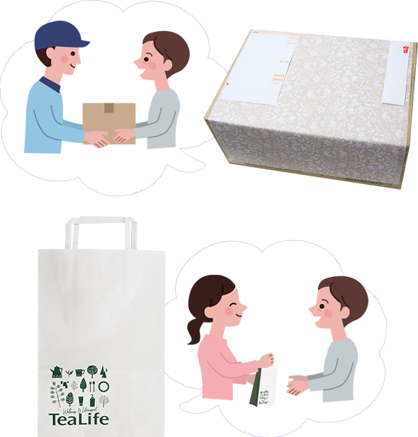 直送ギフト（簡易包装）・手提げ袋について