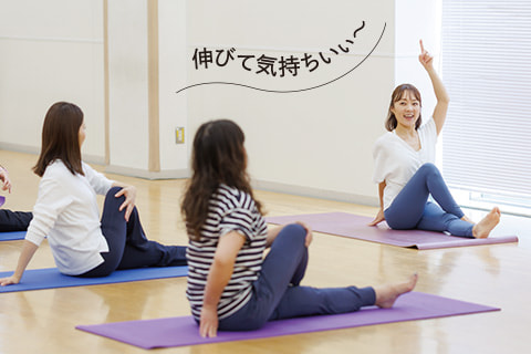 イベントの様子　伸びて気持ちいい～