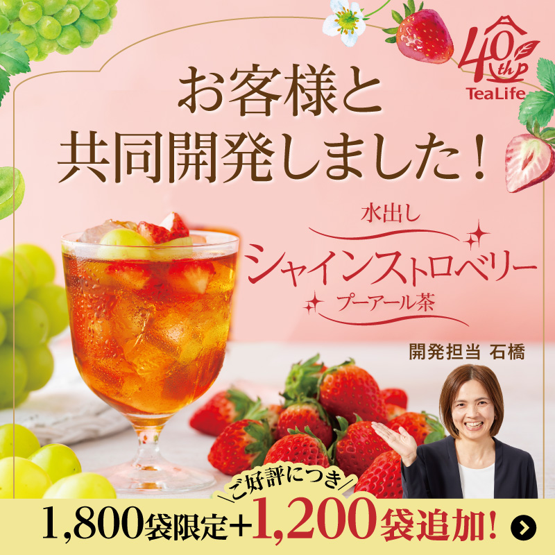 水出しシャインストロベリープーアール茶